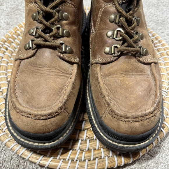 Arizona Jean Company Men’s Lace Up Chukka Ankle Boots Leather in Brown 8 main image 14